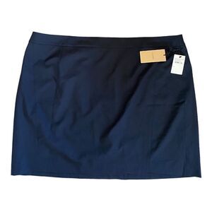Halogen Navy Mini Skirt Size 26 NWT  Office Workwear Womens